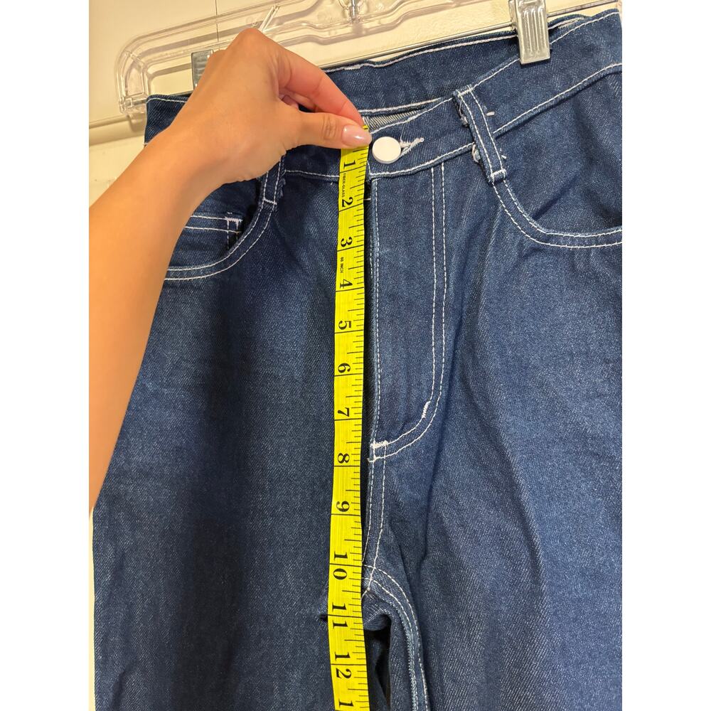 Unbranded Women's Raw Indigo High Rise Jeans 100% Cotton 26x28 USA - Picture 5 of 10